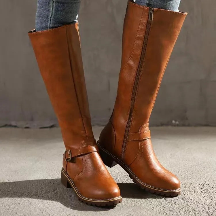 Women's Leather-Look Boots, Winter - view 2
