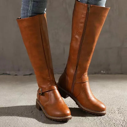 Women's Leather-Look Boots, Winter - view 2