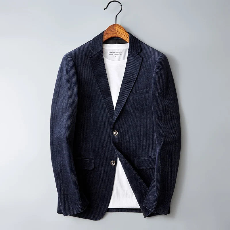 Men's Corduroy Blazer, Tailored Jacket - view 2