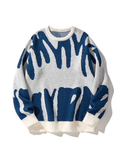 Men's Oversized Wool-Blend Jumper, Knitted Sweater - view 2