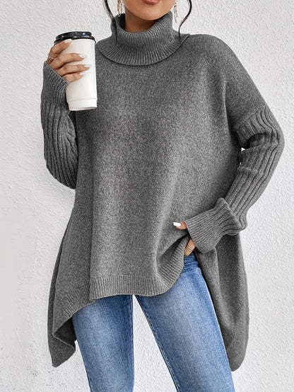 Mervienne | Knit Sweater Turtleneck Oversized Cashmere-Blend