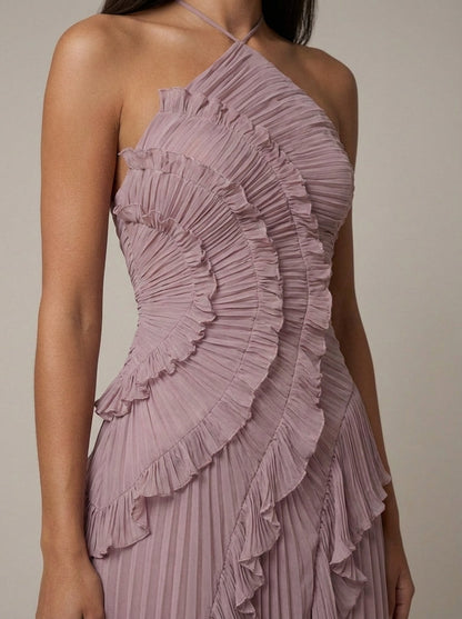 Thalvine pink dress detail view