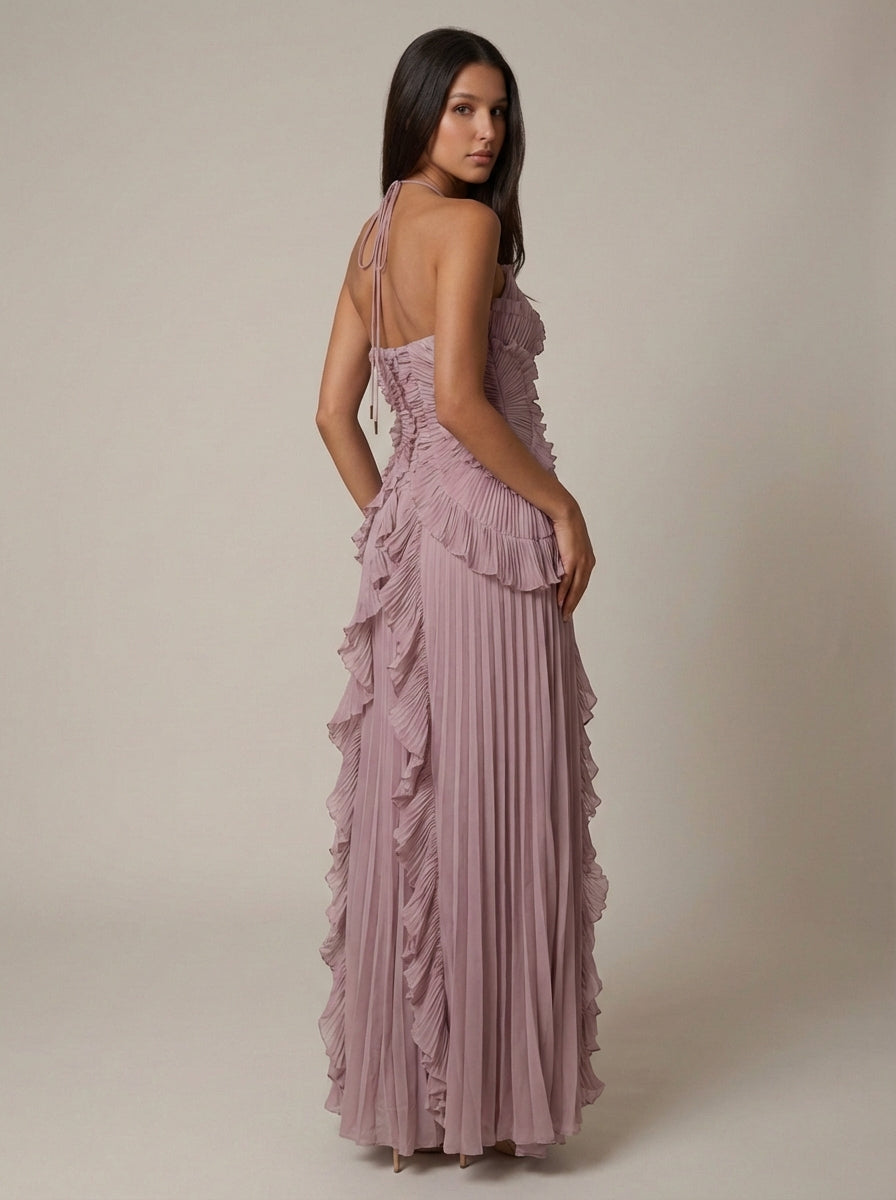 Thalvine mauve pink dress lifestyle