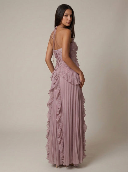 Thalvine mauve pink dress lifestyle