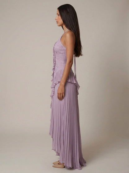 Thalvine lilac dress back view
