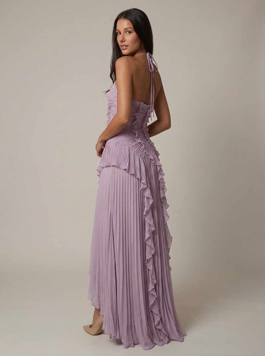 Thalvine lilac dress side view