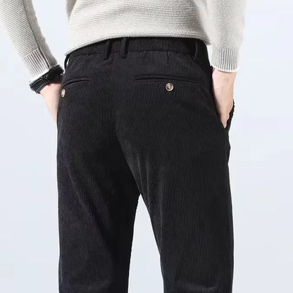 Men's Slim Fit Tapered Dress, Knitted - view 3