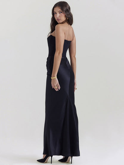 Shayla | Elegante Abito Maxi Senza Maniche in Stile Corsetto