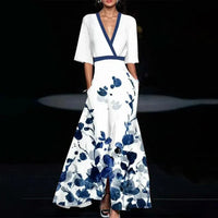 Jamie | Elegant Floral Print Maxi Dress