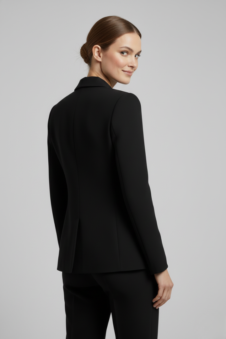 Women's Double-Breasted Button Blazer, Tailored Jacket - view 11