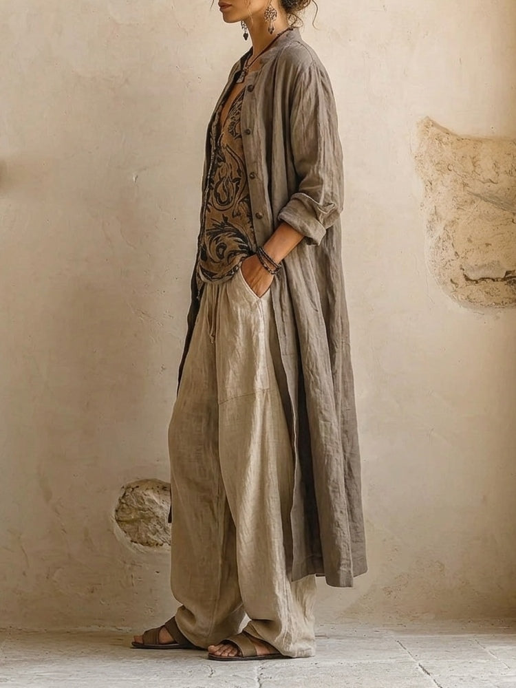 Olvaire cotton-linen set back view
