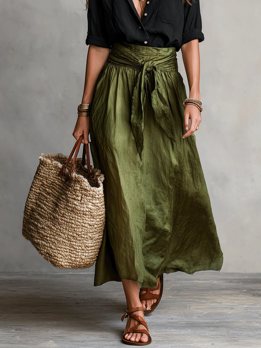 Sornella | Women's Blouse and High-Waist Midi Skirt Set — image 3