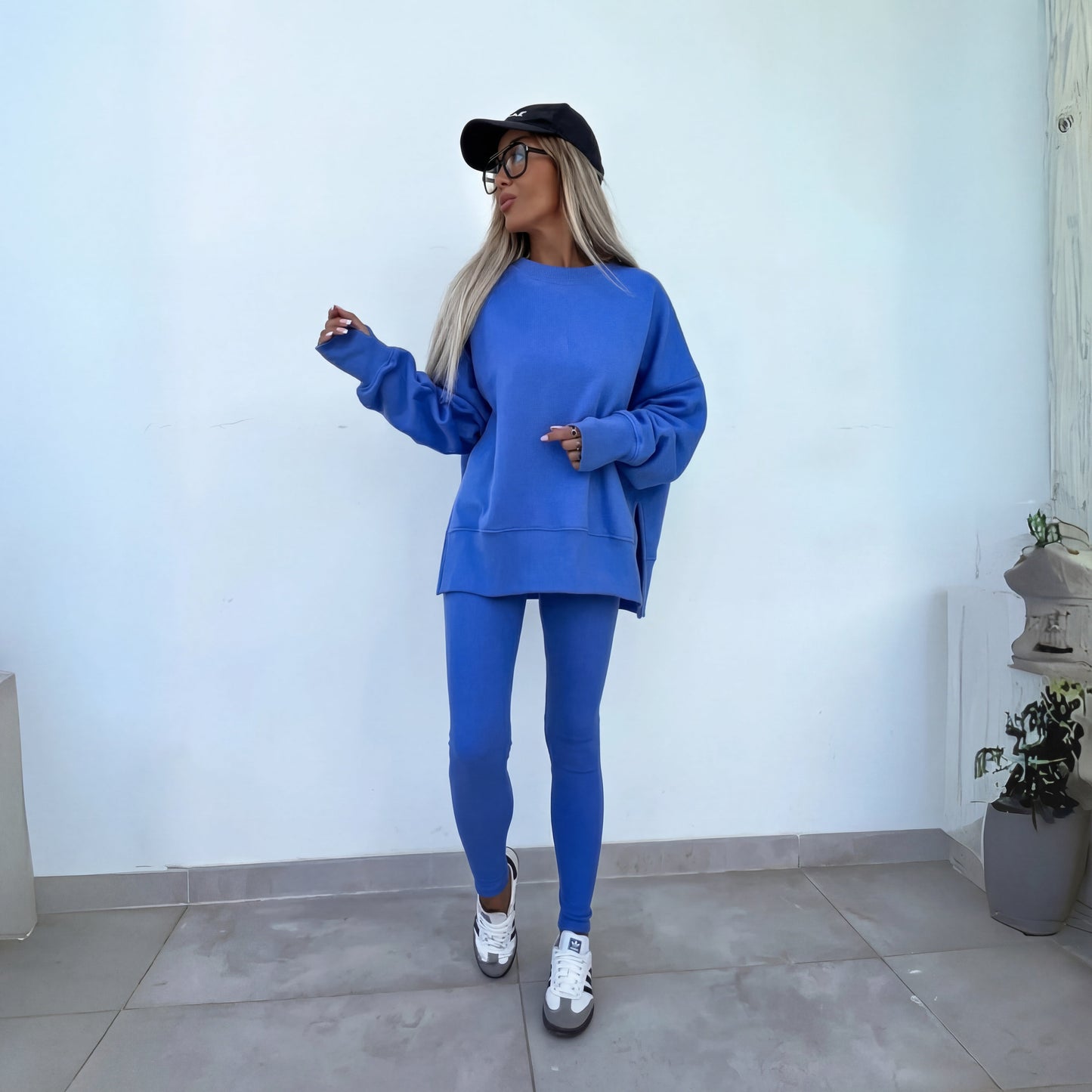 Tessane Blue co-ord set - front view