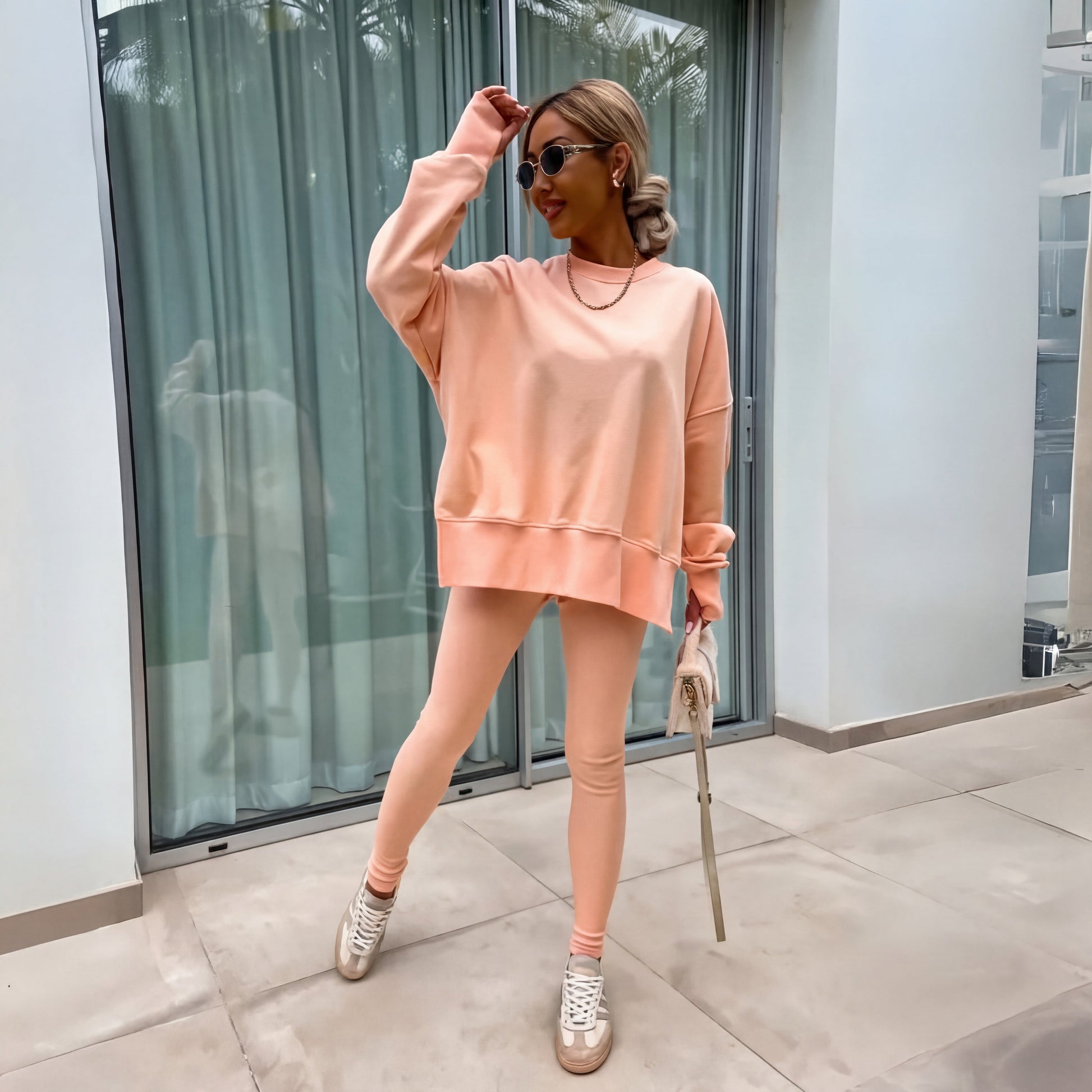 Tessane Orange co-ord set - front view