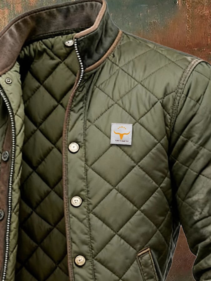 Men's Quilted Jacket, Zip-Up - view 3