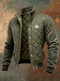 Men's Quilted Jacket, Zip-Up