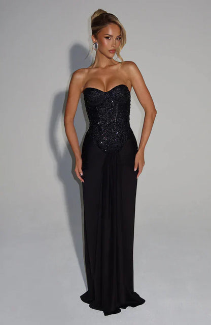 Carina | Maxi Dress Flowy V-Neck Spaghetti Strap