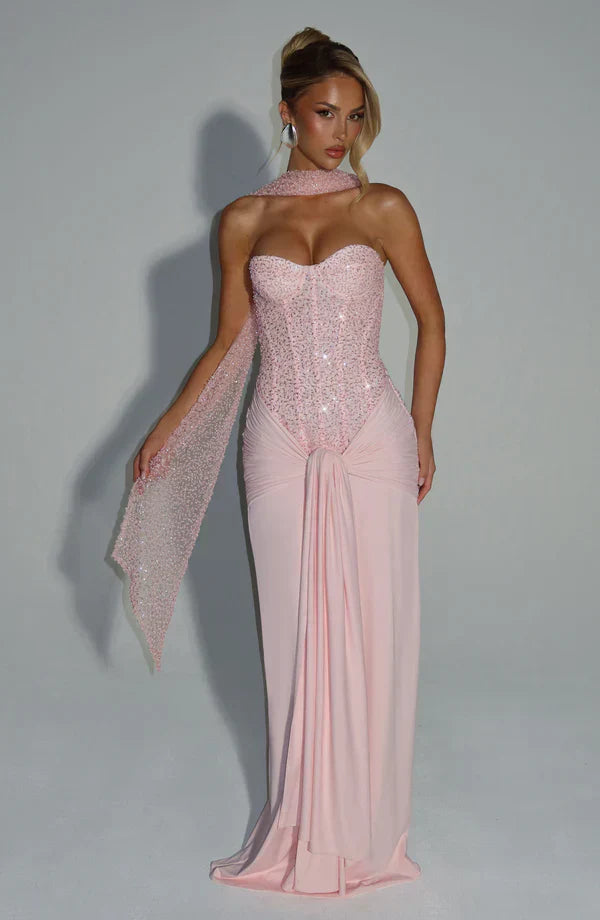 Carina | Maxi Dress Flowy V-Neck Spaghetti Strap