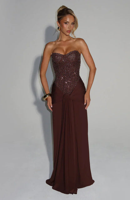 Carina | Maxi Dress Flowy V-Neck Spaghetti Strap