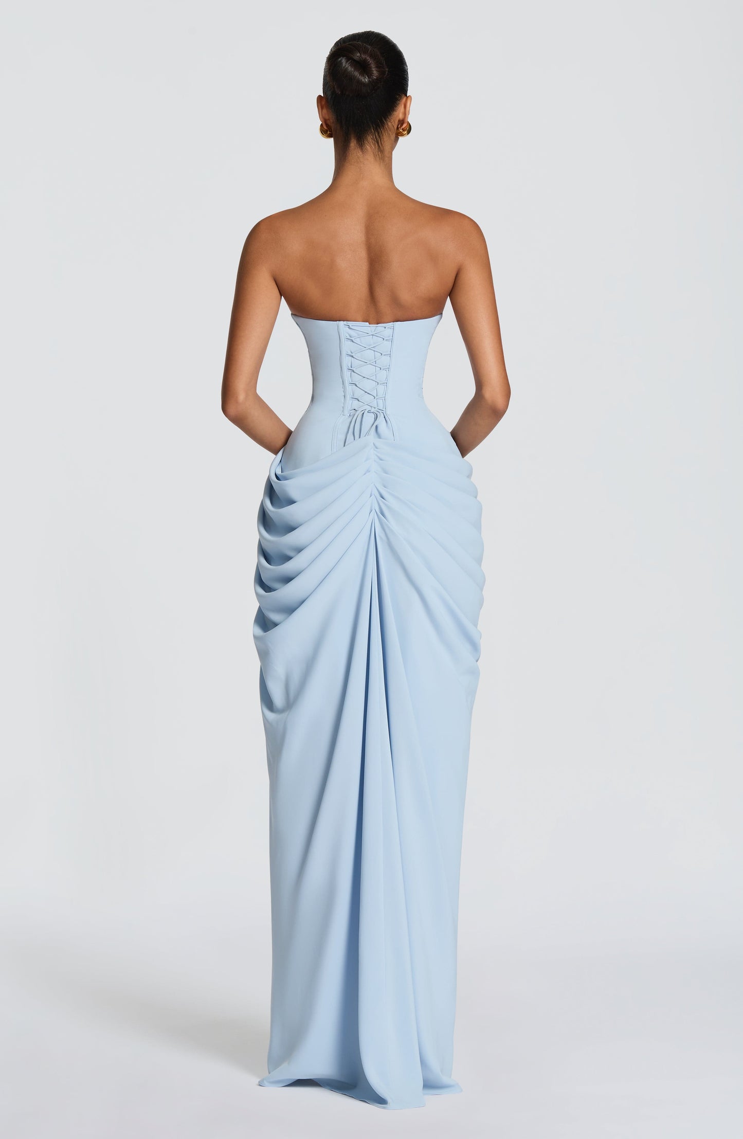 Lola Light Blue dress back