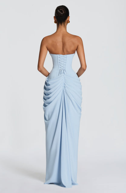 Lola Light Blue dress back
