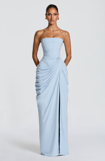 Lola Light Blue dress side