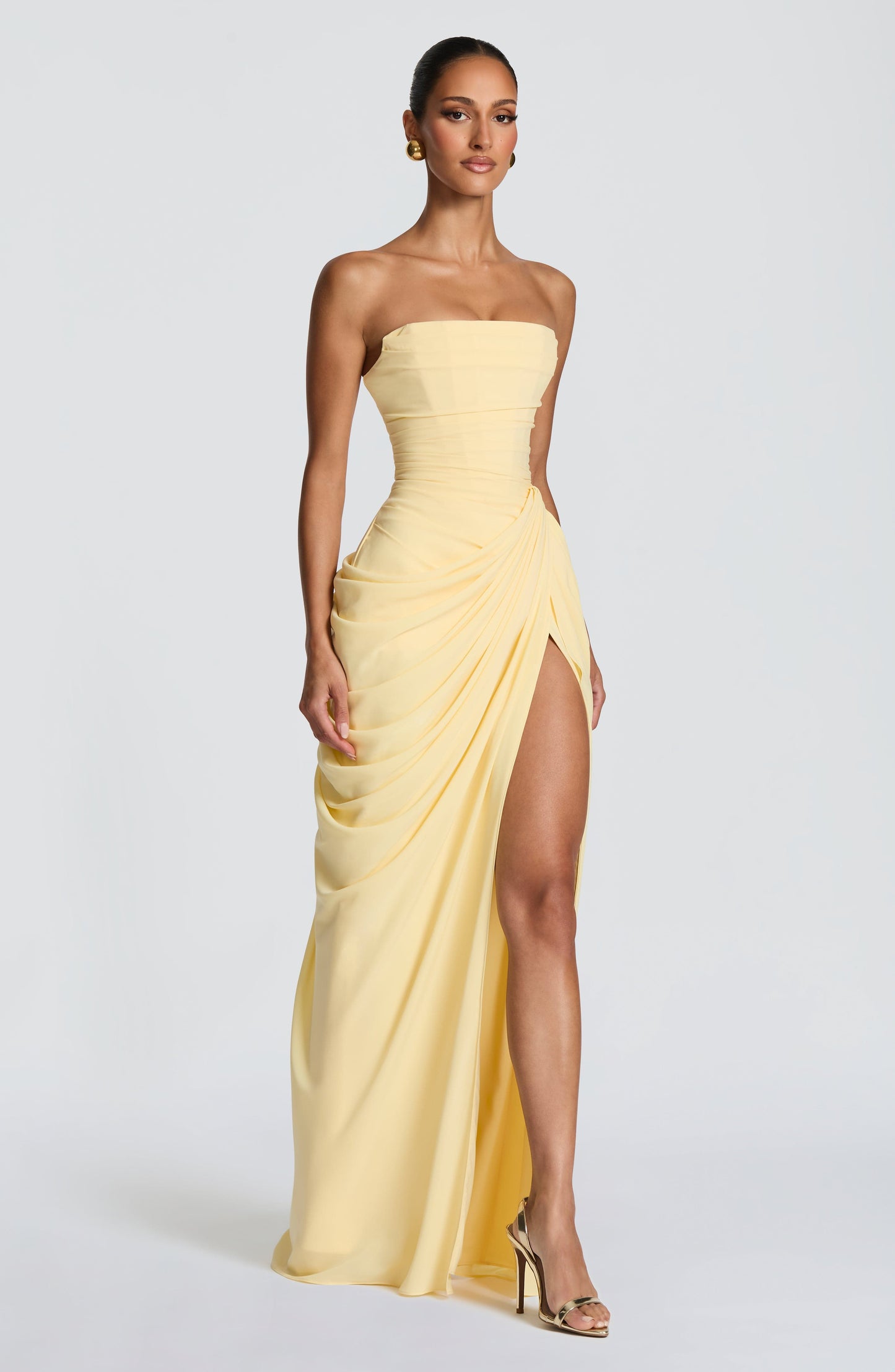 Lola Yellow dress full length