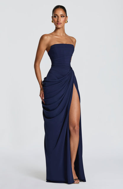 Lola Navy dress side