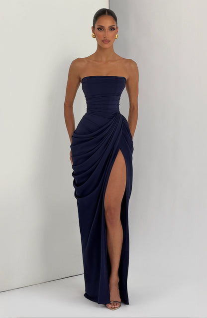 Lola Navy dress lifestyle