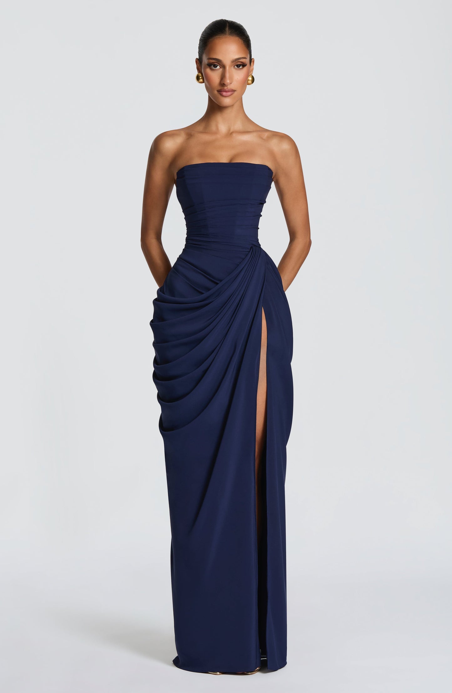 Lola Navy dress detail