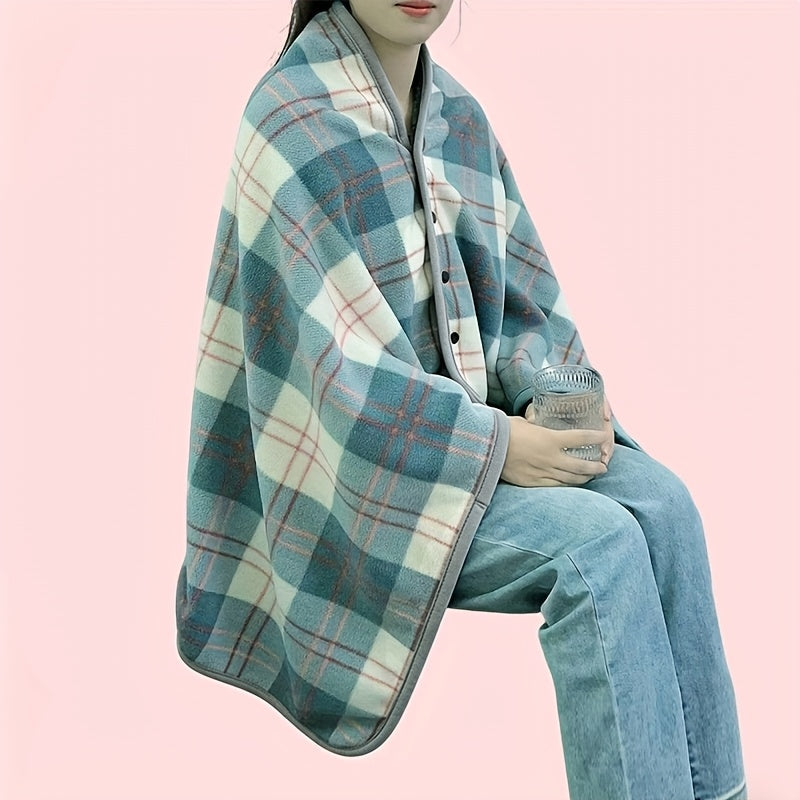 Women's Plaid Scarf, Winter Wrap - view 5