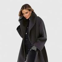 Women's Shawl Collar Button-Front Coat, Winter