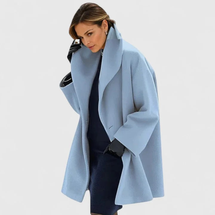 Women's Shawl Collar Button-Front Coat, Winter - view 3