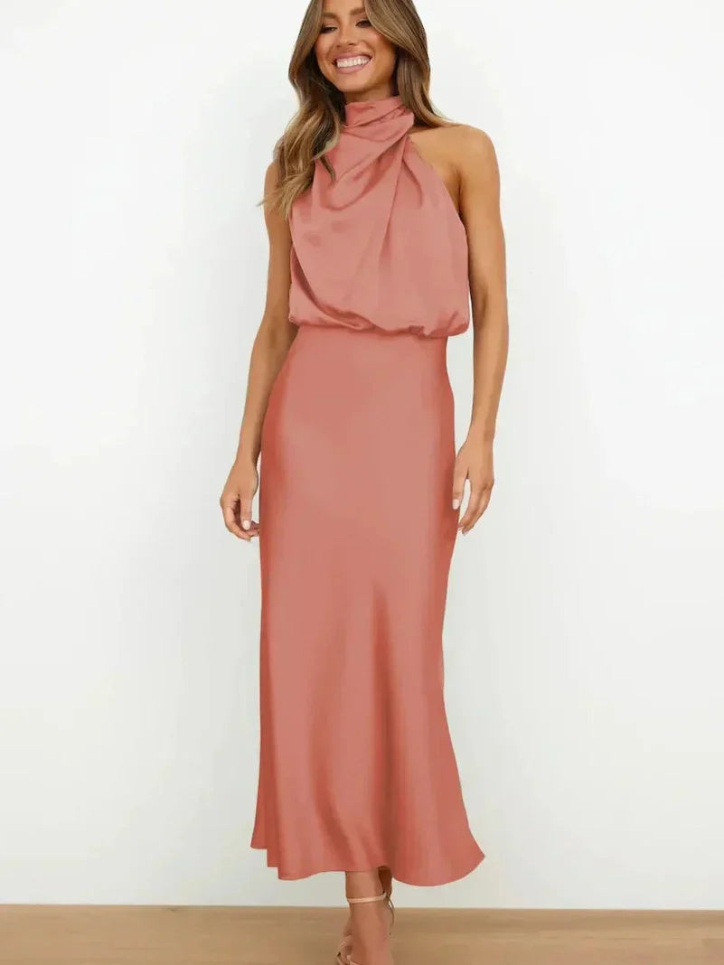 Kerensa | Elegant Halter Neck Dress