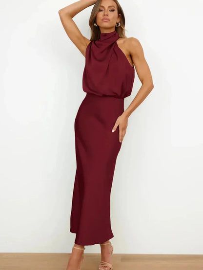 Kerensa | Elegant Halter Neck Dress