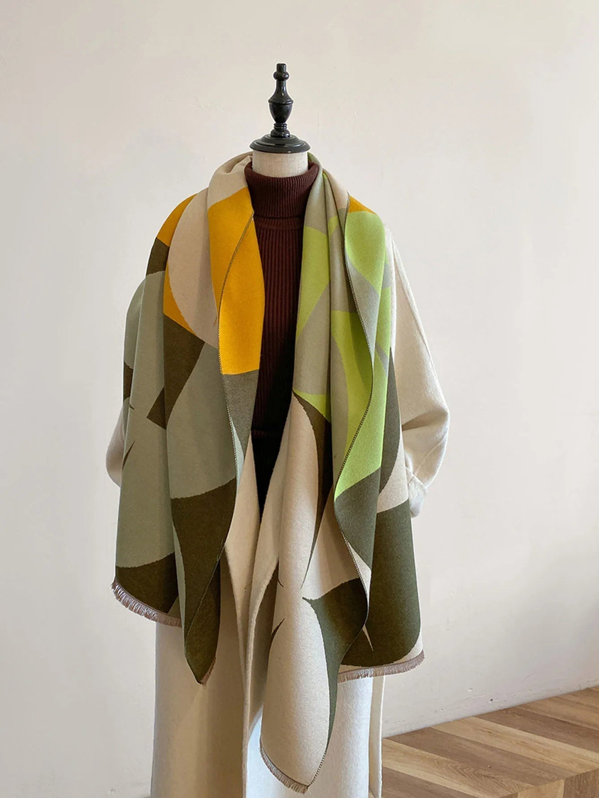 Women's Reversible Cashmere Scarf, Winter Wrap - view 4
