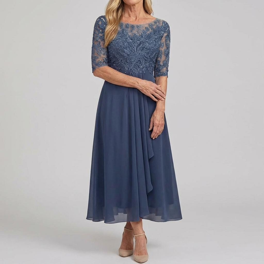Zorienne — lace midi dress view 4