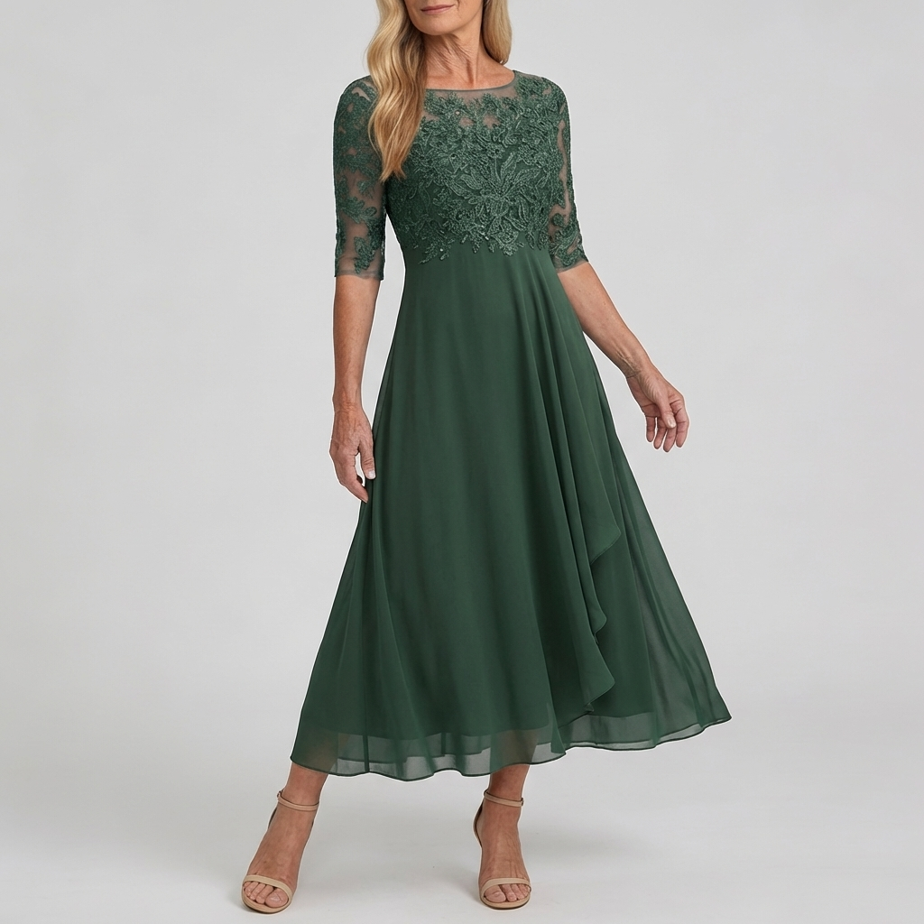 Zorienne — lace midi dress view 7