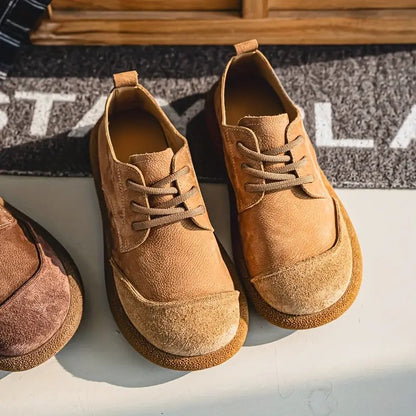 Men's Vintage Suede-Look Shoes, Lace-Up - view 3