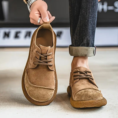 Men's Vintage Suede-Look Shoes, Lace-Up - view 6
