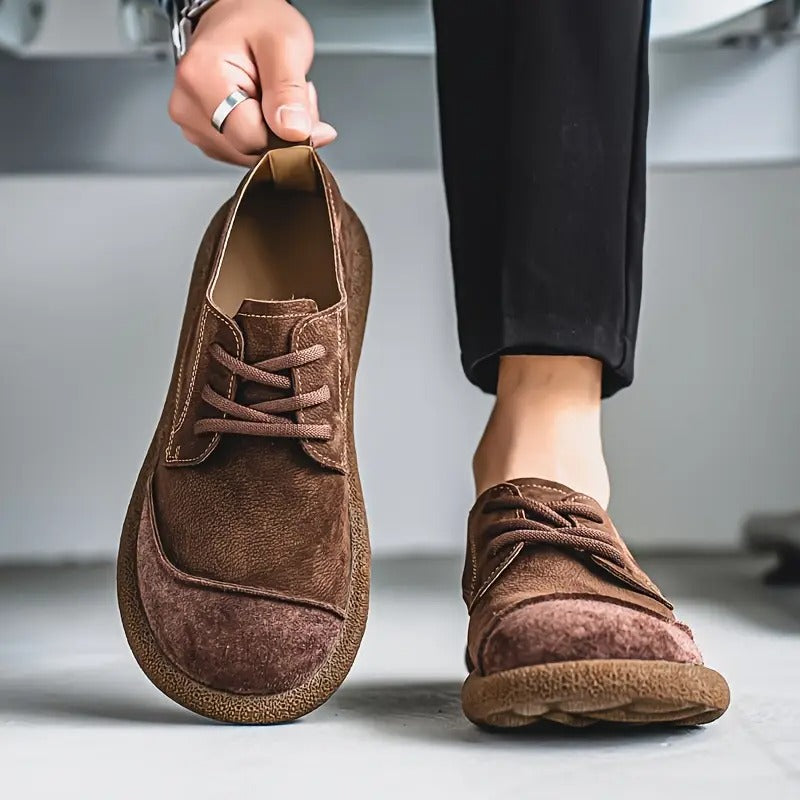 Men's Vintage Suede-Look Shoes, Lace-Up - view 10