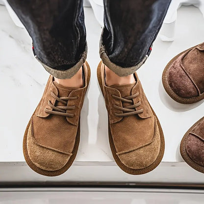 Men's Vintage Suede-Look Shoes, Lace-Up - view 5