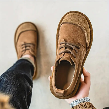 Men's Vintage Suede-Look Shoes, Lace-Up - view 4