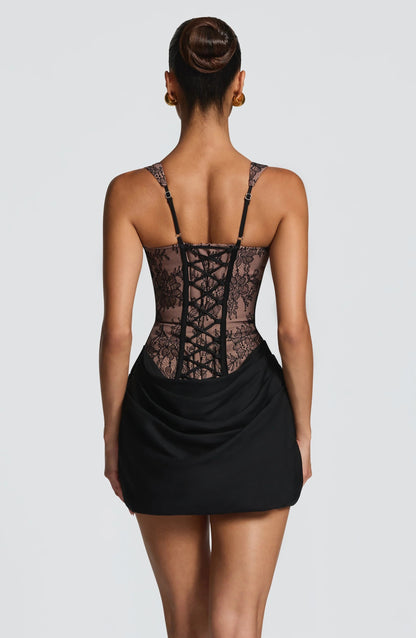 Julls | Elegant Fitted Mini Dress For Evening Styling