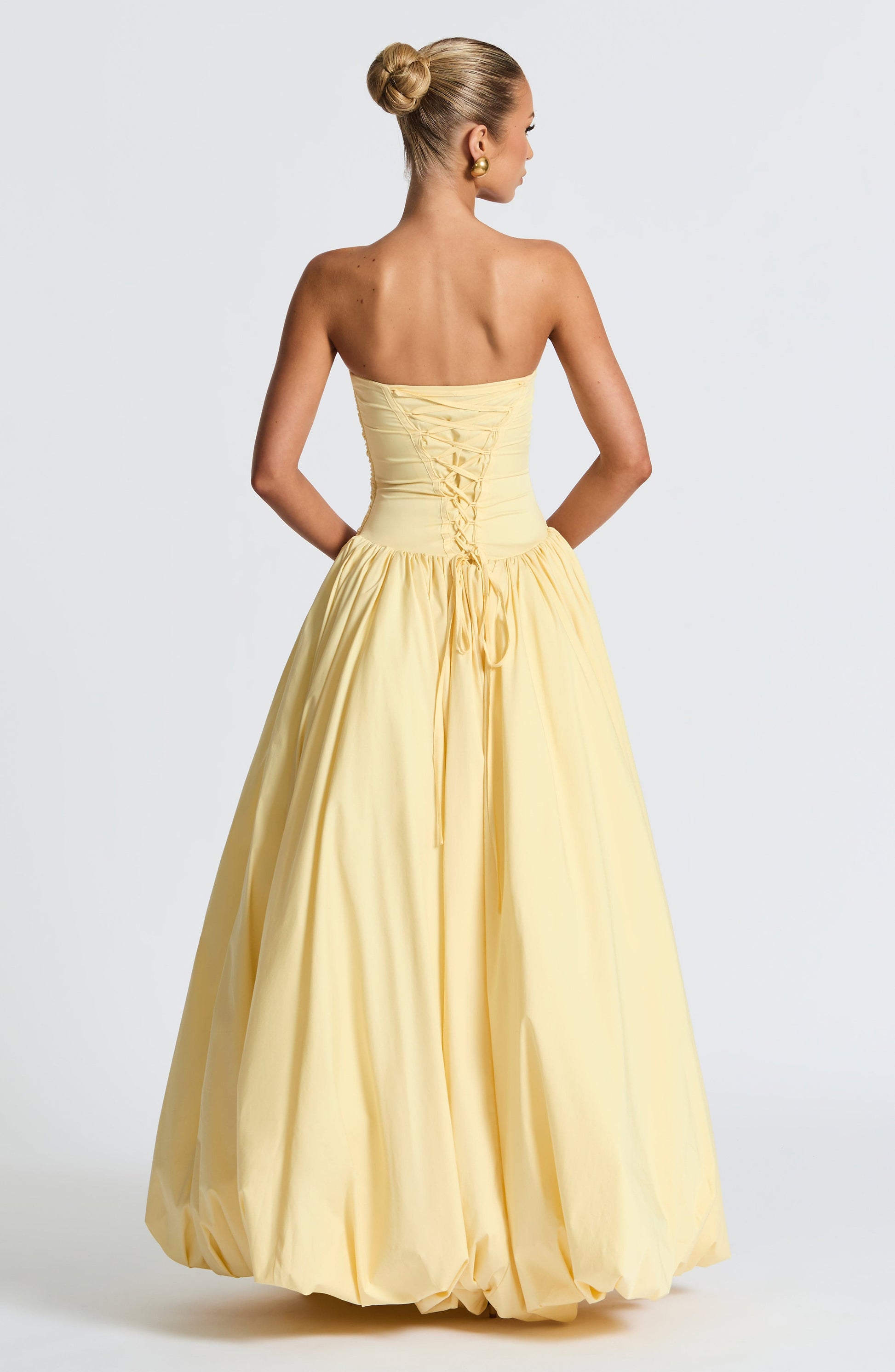 Tolvane lemon dress full length