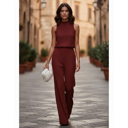 Kate | Elegante Tuta Alta con Collo