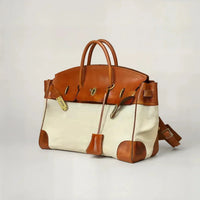 Women's Leather Tote Bag, Top Grain Leather, Spill-Resistant