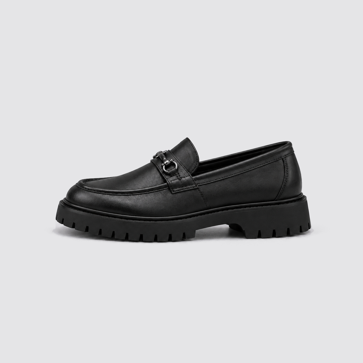 Men's Chunky Sole Loafers, Slip-On Shoes - view 2