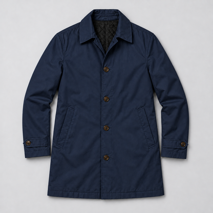 Men's Longline Button Coat, Winter - view 3