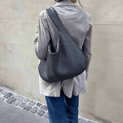 Bernaia | Woven Moon Bag